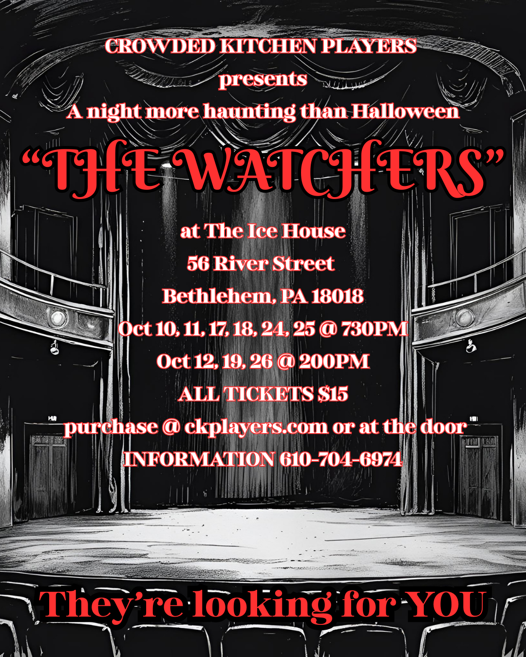 POSTER WITH RED OUTLINE